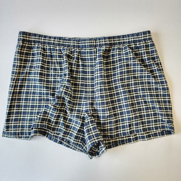 Lunya Lahgo Men's Cotton Blend Boxer Shorts Plaid XXL NWOT - Picture 1 of 5